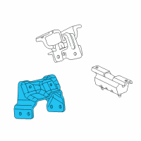 OEM 2005 Hummer H2 Bracket Asm-Engine Mount Diagram - 15137614