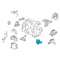 OEM Honda Accord Mounting Rub Assy, Trns Diagram - 50850-T2F-A11