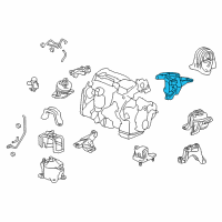 OEM Honda Bracket, RR Mounting (2.4L Diagram - 50610-T2F-A11