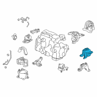 OEM Honda Accord Mounting Rub Assy, Trns Diagram - 50870-T2F-A11