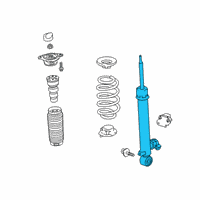 OEM 2019 Honda Civic Damper Unit, Rear Right Diagram - 52611-TGH-A01