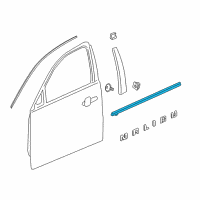 OEM 2017 Chevrolet Malibu Belt Molding Diagram - 84205390