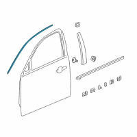 OEM 2017 Chevrolet Malibu Reveal Molding Diagram - 84205397