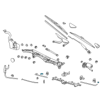 OEM 2000 BMW 740i Cleaning System Hose Diagram - 61-66-8-372-199