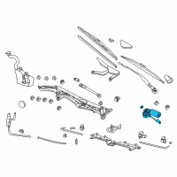 OEM 2000 BMW 750iL Windshield Wiper Motor Diagram - 67-63-8-352-150