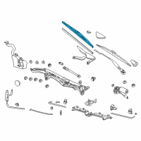 OEM 1995 BMW 750iL Right Wiper Blade Diagram - 61-61-8-203-954