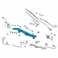 OEM 1995 BMW 750iL Wiper Console Diagram - 61-61-8-360-049