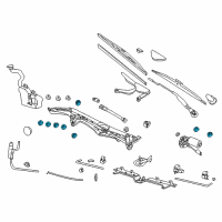 OEM 1998 BMW 750iL Upper Damper Ring Diagram - 61-61-8-352-620