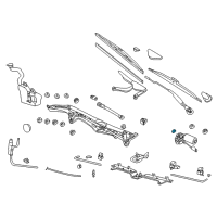 OEM 2001 BMW 750iL Wiper Motor Cover Diagram - 61-61-1-389-528