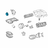 OEM Lexus LS400 Damper Sub-Assy, Crankshaft Diagram - 13407-50020