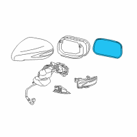 OEM 2014 Lexus IS250 Mirror Outer, LH Diagram - 87961-53400