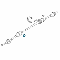 OEM Ford Fusion Axle Assembly Clip Diagram - BB5Z-4B422-C