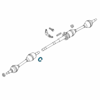 OEM 2019 Ford Fusion Axle Assembly Clip Diagram - BB5Z-4B422-C