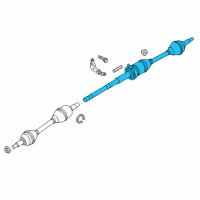 OEM 2017 Ford Special Service Police Sedan Axle Assembly Diagram - DG1Z-3B436-F