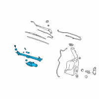 OEM 2005 Chevrolet Malibu Module Asm-Windshield Wiper System Diagram - 10381692