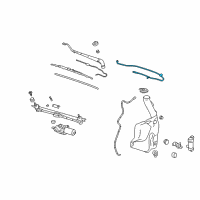 OEM 2006 Chevrolet Malibu Hose Asm-Windshield Washer Nozzle Diagram - 25782170