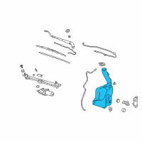 OEM 2006 Chevrolet Malibu Container Asm-Windshield Washer Solvent(Service Part) Diagram - 22675475