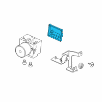 OEM GMC Sierra 2500 HD ABS Control Unit Diagram - 22858868