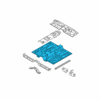 OEM 2008 Kia Spectra5 Panel Assembly-Floor Center Diagram - 651002F510