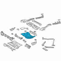 OEM 2000 Toyota Solara Rear Floor Pan Diagram - 58311-06040