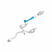 OEM 2007 Mercury Milan Front Pipe Diagram - 6E5Z-5G274-AA