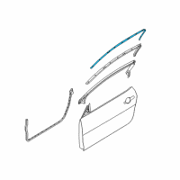 OEM 2010 Ford Mustang Upper Seal Diagram - 7R3Z-63025A71-A