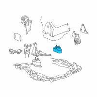 OEM 2005 Chevrolet Malibu Side Transmission Mount Diagram - 22713258