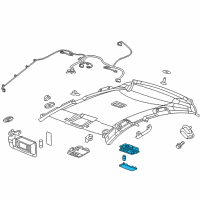 OEM 2019 Chevrolet Cruze Dome Lamp Assembly Diagram - 22774331