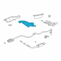 OEM 2004 Oldsmobile Alero Shield Asm-Fuel Tank Diagram - 10389768