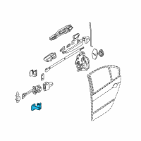 OEM 2004 BMW 325xi Hinge, Rear Door, Lower, Right Diagram - 41-52-8-240-086