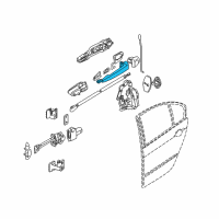 OEM BMW 323Ci Handle Bracket Left Diagram - 51-21-8-241-397