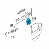 OEM 2003 BMW 325xi Motor Actuator Door Lock, Left Diagram - 51-22-7-011-245