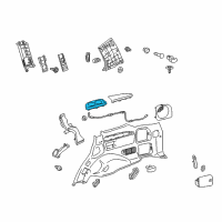 OEM 2015 Toyota Land Cruiser Cup Holder Diagram - 66991-60040-A1