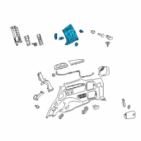 OEM 2015 Toyota Land Cruiser Rear Pillar Trim Diagram - 62471-60521-A1