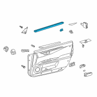 OEM 2017 Lexus ES300h WEATHERSTRIP, Front Door Diagram - 68172-33100