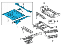 OEM 2022 Toyota Sienna Floor Pan Assembly Diagram - 58303-08020