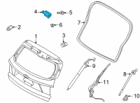 OEM 2022 Kia Sorento Hinge Assembly-Tail Gate Diagram - 72910P2000