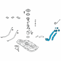OEM 2015 Hyundai Elantra GT Filler Neck & Hose Assembly Diagram - 31030-A5500