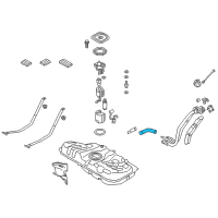 OEM 2013 Hyundai Veloster Fuel Filler Hose Diagram - 310362V500