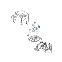 OEM Chevrolet Maxi Fuse Diagram - 88909771