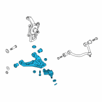 OEM 2004 Kia Sorento Arm Complete-Front Lower Diagram - 545203E003