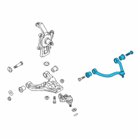 OEM 2007 Kia Sorento Arm Assembly-Front Upper LH Diagram - 544103E100