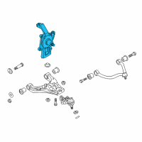 OEM Kia Sorento Axle Knuckle Left Diagram - 502513E251