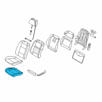 OEM 2018 BMW X6 Foam Section, Basic, Seat Diagram - 52-10-7-303-529