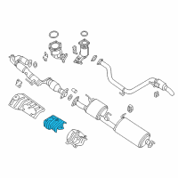 OEM 2019 Infiniti QX60 INSULATOR Heat FFLR Diagram - 74754-3JV0A