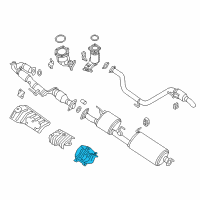 OEM 2014 Nissan Pathfinder Exhaust Heat Shield Diagram - 747533JV0A