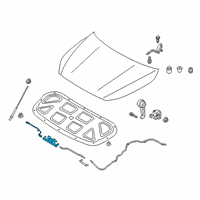 OEM 2021 Kia Forte Hood Latch Assembly Diagram - 81130M7000