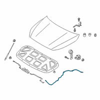 OEM 2021 Kia Forte Cable Assembly-Hood LATC Diagram - 81190M7000