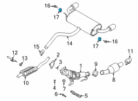 OEM 2020 Lincoln Corsair Hanger Insulator Diagram - CV6Z-5A262-E