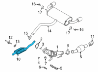 OEM Lincoln Corsair MUFFLER ASY - CENTRE AND REAR Diagram - LX6Z-5230-D